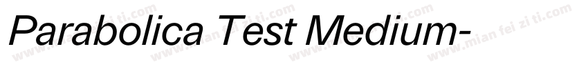 Parabolica Test Medium字体转换